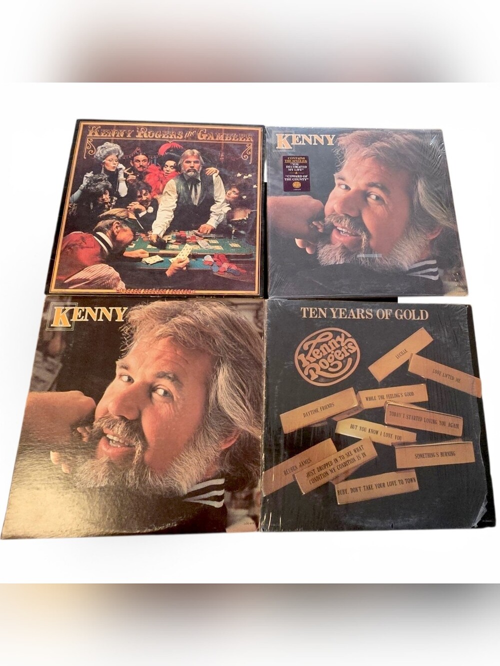 Kenny Rogers Set Of Four Vinyl Albums
